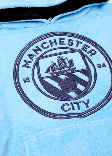 Kids Blue Manchester City Snuggle Hoodie (4-13yrs)