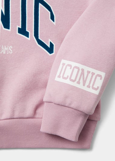 Girls Pink Iconic Sweatshirt (4-15yrs)