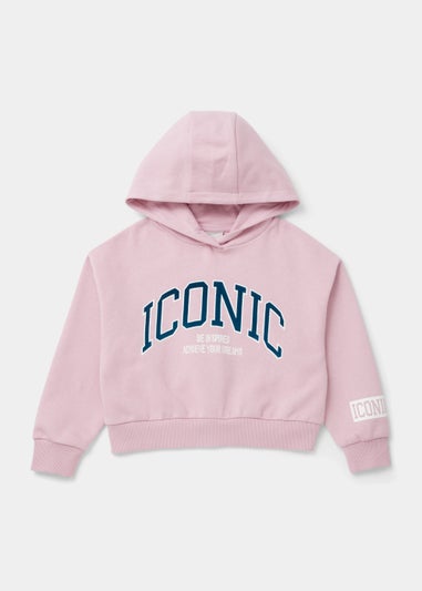 Girls Pink Iconic Sweatshirt (4-15yrs)