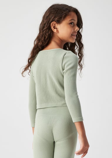 Girls Sage Seamless Long Sleeve Top (7-15yrs)