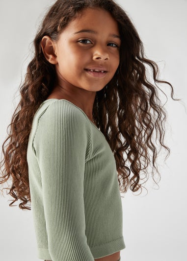 Girls Sage Seamless Long Sleeve Top (7-15yrs)