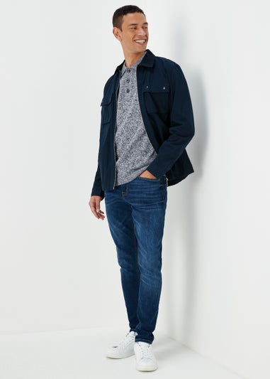 Blue Twist Heavy Weight Polo Jumper