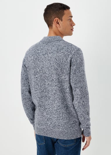 Blue Twist Heavy Weight Polo Jumper