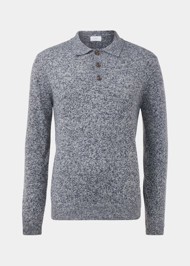 Blue Twist Heavy Weight Polo Jumper