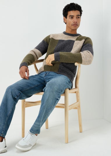 Multicoloured Abstract Block Jumper