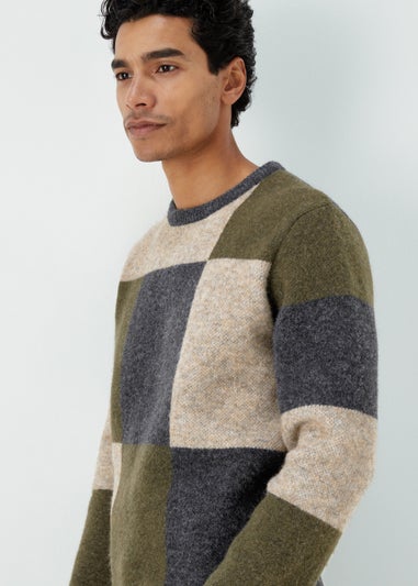 Multicoloured Abstract Block Jumper