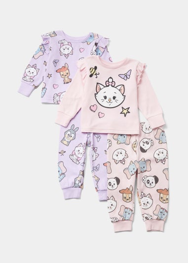 Kids 2 Pack Disney Cartoon Classics Pyjama Sets (9mths-7yrs)