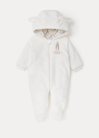 Baby Cream Peter Rabbit Pramsuit (Newborn-18mths)