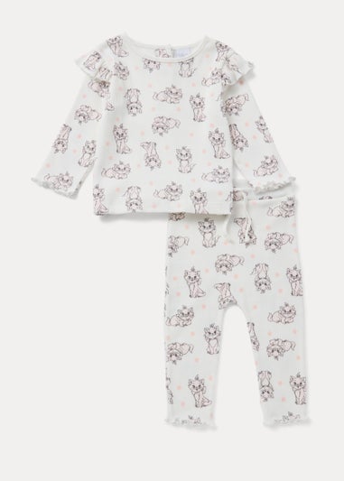 Baby Cream Marie Long Sleeve T-Shirt & Leggings Set (Newborn-12mths)