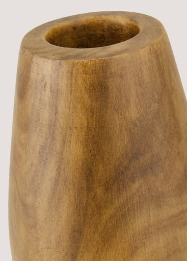 Wooden Vase (33cm)