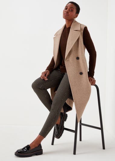 Brown Dogtooth Leggings