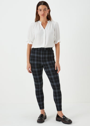 Grey Big Check Leggings