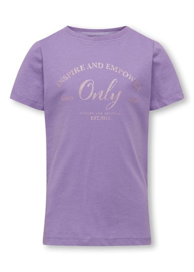 ONLY Girls Wendy Purple T-Shirt (5-14yrs)