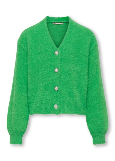 ONLY girls Green Long Sleeve Cardigan (5-14yrs)