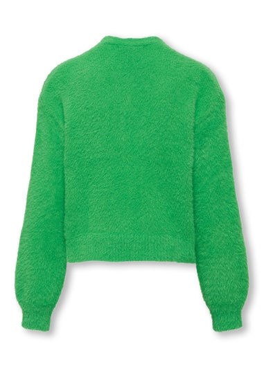 ONLY girls Green Long Sleeve Cardigan (5-14yrs)