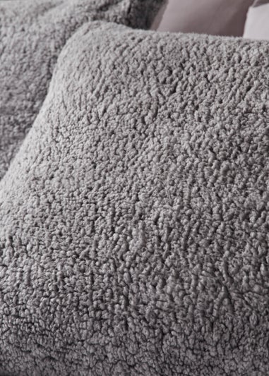 Grey Marl Fleece Duvet Cover