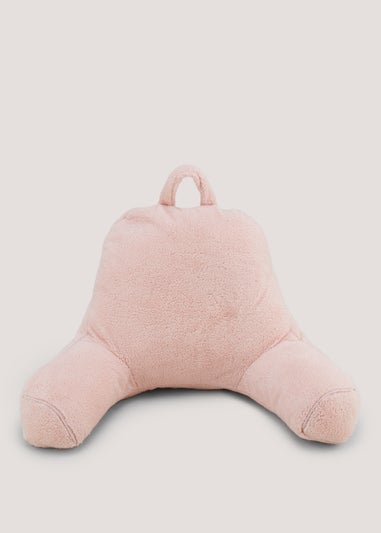 Pink Teddy Fleece Cuddle Cushion (70cm x 45cm x 50cm)