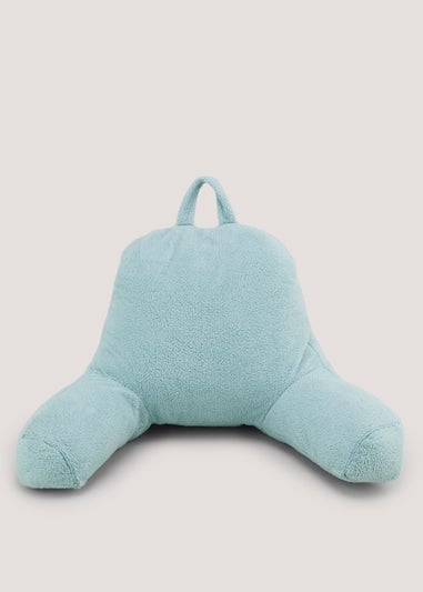 Blue Teddy Fleece Cuddle Cushion (70cm x 45cm x 50cm)