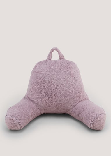 Lilac Teddy Fleece Cuddle Cushion (70cm x 45cm x 50cm)