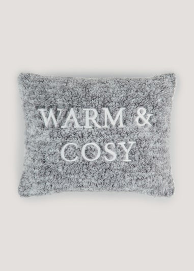 Grey Warm & Cosy Teddy Fleece (30cm x 38cm)