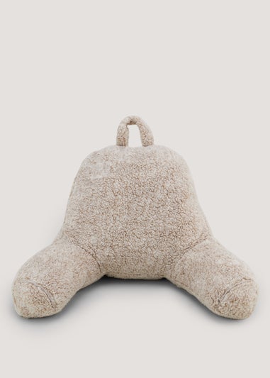 Cream Marl Teddy Fleece Cuddle Cushion (70cm x 45cm x 50cm)