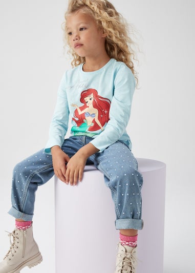 Kids Aqua Disney Ariel Long Sleeve T-Shirt (3-9yrs)