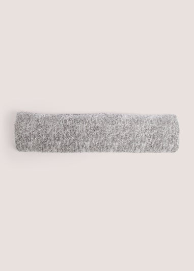 Grey Teddy Fleece Draught Excluder (90cm x 20cm)