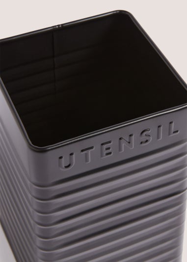 Black Utensil Pot (11cm x 17cm)