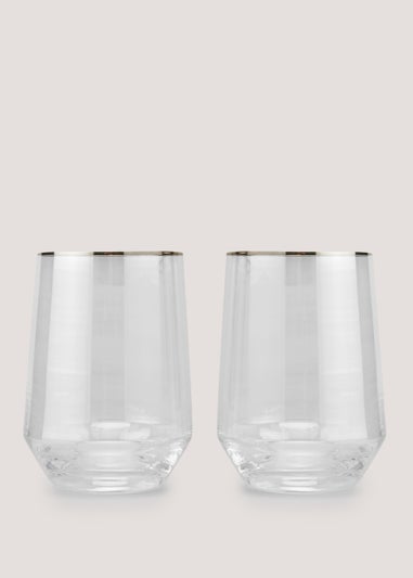 2 Pack Lustre Tumblers (9.5cm x 7cm)