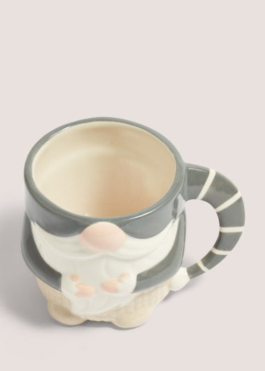 Grey Christmas Gnome Mug (9.5cm x 9cm)