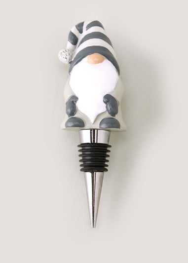 Grey Gonk Christmas Bottle Stopper (13cm x 13.5cm)