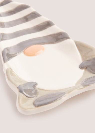 Grey Christmas Gnome Tea Bag Tidy (14cm x 78cm)