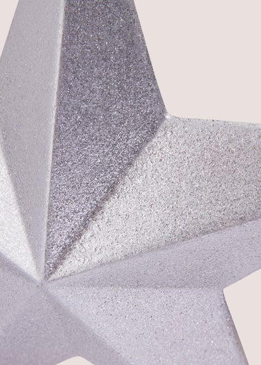 Silver Hanging Star (15cm x 30cm x 30cm)
