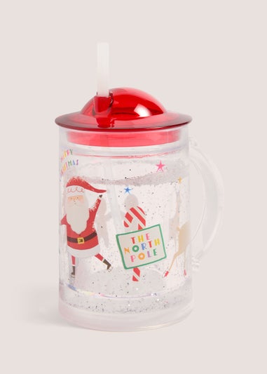 Kids Christmas Glitter Tumbler (8cm x 16cm)