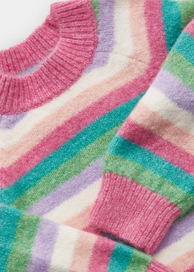 Girls Multicoloured Stripe Jumper (9mths-6yrs)