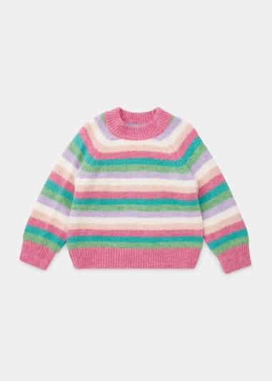 Girls Multicoloured Stripe Jumper (9mths-6yrs)