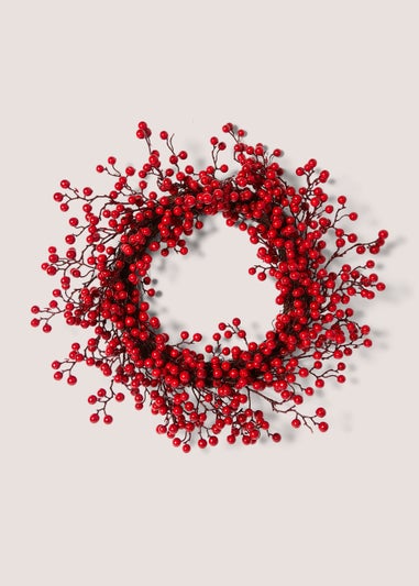 Red Berries Wreath (55cm)