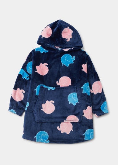 Kids Alder Hey Navy Snuggle Hoodie (3-13yrs)