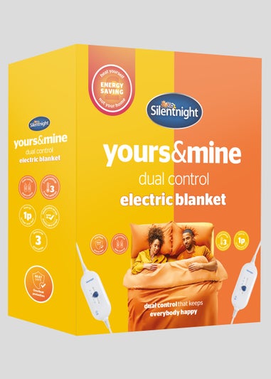 Silentnight White Yours & Mine Dual Control Electric Blanket