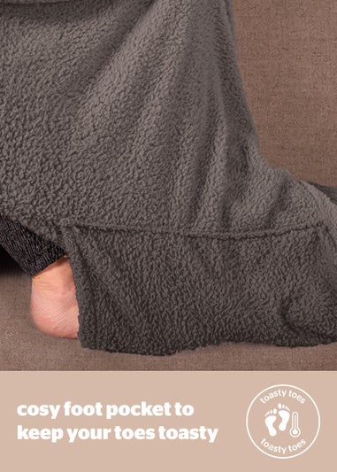 Silentnight Charcoal Snugsie Blanket