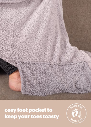 Silentnight Light Grey Snugsie Blanket