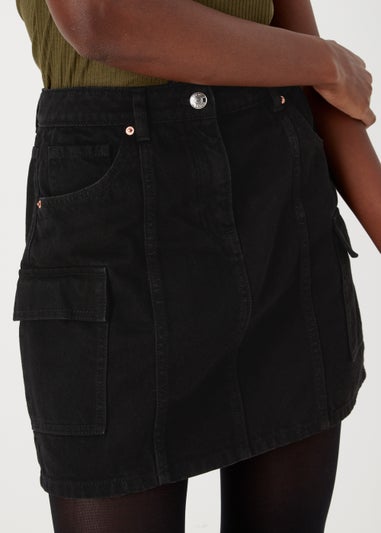 Black Utility Skirt