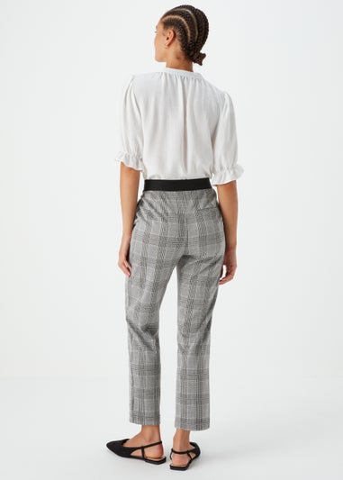 Grey Check Elasticated Trousers