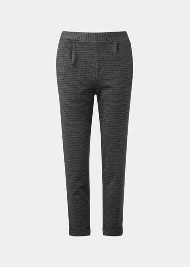 Black Pull On Trousers