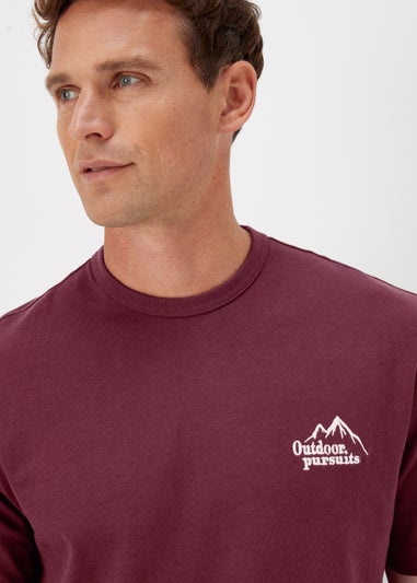 Burgundy Outdoor Pursuits T-Shirt