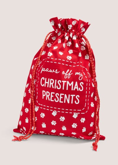 Red Christmas Pet Sack (44cm x 31cm x 2cm)