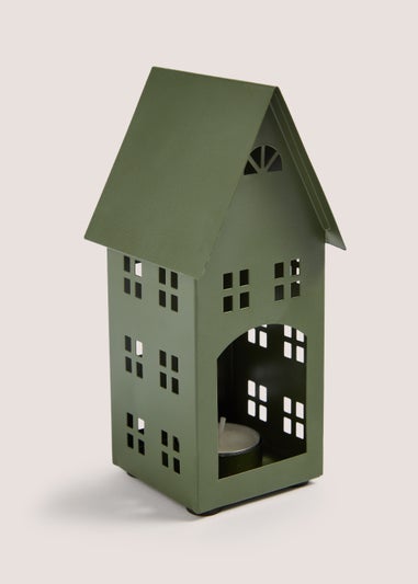 Green Medium House Lantern (8cm x 9cm x 18cm)