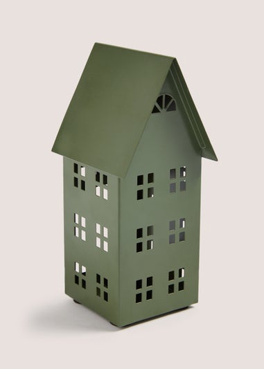 Green Medium House Lantern (8cm x 9cm x 18cm)