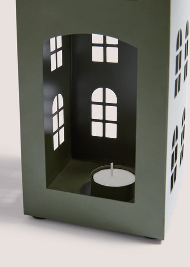 Green Large House Lantern (30cm)