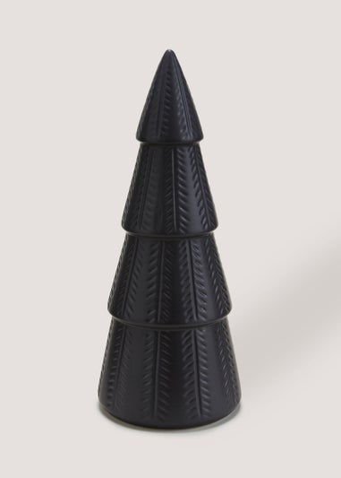 Black Large Ceramic Christmas Tree (34cm)